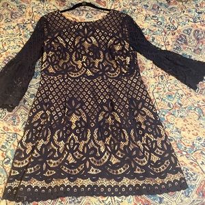 Nordstrom Eliza J Navy Dress size 14